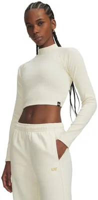 Produktbild von Under Armour Ua Riv Rib Mock Ls - winter white, Größe:S