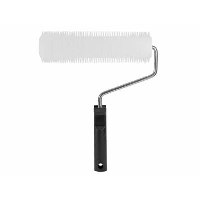 Produktbild von Hawe Entlüftungsroller, Stachelwalze, Laminieren, Geweberoller, Querrillen, Kunststoffgriff mit Stielaufnahme – 250mm Ausführung:12 mm