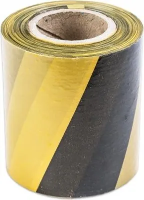 Immagine prodotto di Nastro segnaletico 80 mm  100 m giallo-nero - senza colla, resistente ai raggi UV