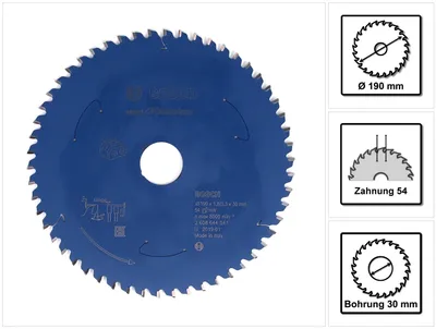 Obrázok produktu pre Bosch 2 608 644 541, Hliník, 19 cm, 3 cm, 1,3 mm, 8000 ot/min, 1,8 mm