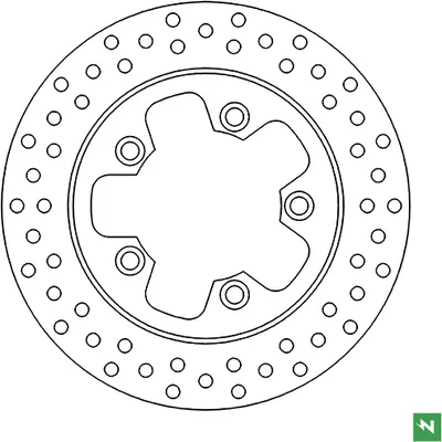 Produktbild von Bremsscheibe DF4113A (4 mm) ,starr Ø aussen/innen: 240/88 mm, Lochkreis: 110 mm 5-Loch (10,5 mm)