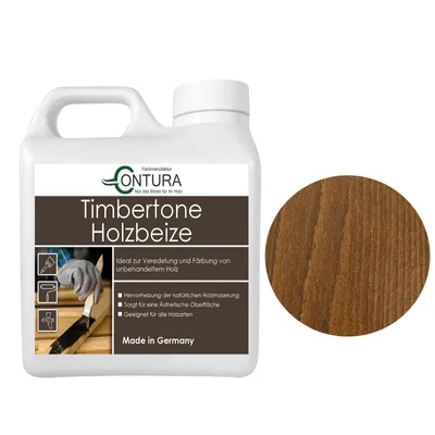 Produktbild von Contura Holzbeize 1Liter Holzfarbe Tischler Positiv Beize Holz Farbe Wasserbeize Parkett - Amerikanisch Nussbaum
