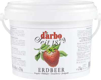 Obrázok produktu pre Darbo Naturrein Jahodová ovocná nátierka Jahodový džem 2000g