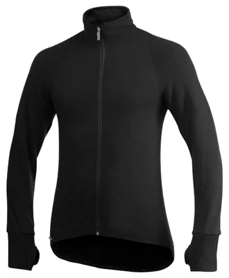 Produktbild von Woolpower Full Zip Jacket 400 Funktionsjacke / Merino Jacke Black Größe L