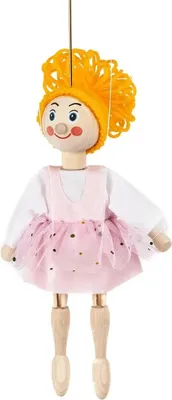 Produktbild von Marionette Ballerina 20 cm, Holz-Marionette, Dekoartikel