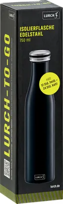 Productafbeelding van LURCH 270996, geïsoleerde fles, zwart, 1,0 liter, 1 stuk.