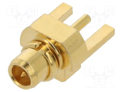 Productafbeelding van 1x vrouwelijke 50Ω connector, verguld, RF12-25A-T-00-50-G, M-connector