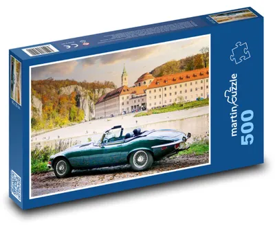 Produktbild von Puzzle 500 Klassisches Auto am Schloss - martinpuzzle