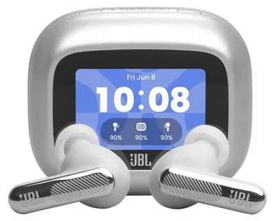 Zdjęcie produktu dla JBL Live Beam 4, Bezprzewodowy, 20 - 40000 Hz, Połączenia/Muzyka/Sport/Codzienność, Zestaw słuchawkowy, Srebrny