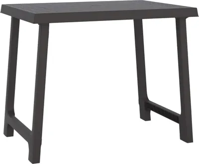 Produktbild von vidaXL Campingtisch Anthrazit 79x56x64 cm PP Holzoptik