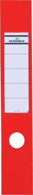 Produktbild von Ordnerrückenschild Ordofix breit 60x390mm rot VE=10x10 Stück