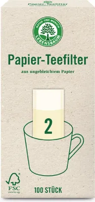 SASZETKI DO PARZENIA HERBATY ROZMIAR 2 - MAŁE (100 szt.) - LEBENSBAUM