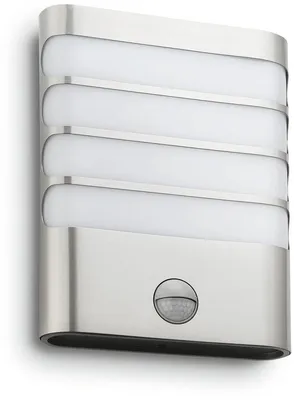 Obrázok produktu pre Philips myGarden 172744716, Vonkajšie nástenné osvetlenie, Nerezová oceľ, Kov, IP44, Záhrada, Patio, II