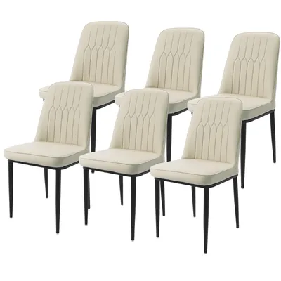 Produktbild von Esszimmerstuhl,Küchenstuhl,6er Stuhlset, Polsterstuhl, gepolsterte Stühle, Stühle für Esstisch, Esszimmermöbel