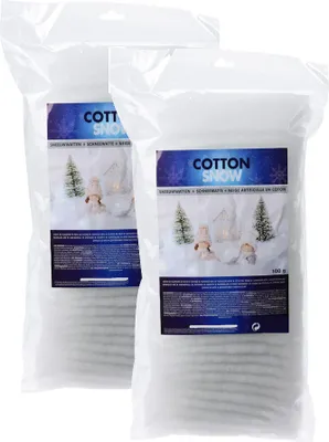 Produktbild von 3.07 Schneewatte 200g (2 Pakete) - Gesamt ca. 12,5 Liter