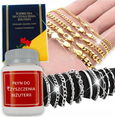 Obrázek produktu pro Sada Na Čištění Zlata A Stříbra + Utěrka Na Čištění Šperků