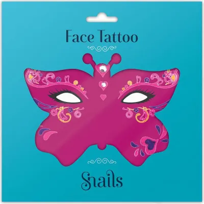 Produktbild von Snails Tattoo für das Gesicht QUEEN OF HEARTS