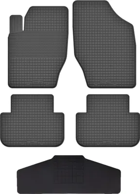 Produktbild von Gummi Fußmatten Set Für: Citroen C4 Ii (2010-2018) Gummimatten Schwarz