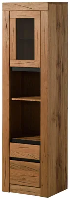 Produktbild von MASSIVMOEBEL24.DE Badschrank Wildeiche / Zerreiche 44x35x159 natur geölt MONTREUX #58