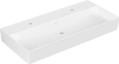 Immagine prodotto di Villeroy & Boch Memento 2.0 lavabo mural, 2 trous pour robinet, sans trop-plein, poli, 1000x470mm, 4A221KRW, 4A221KRW