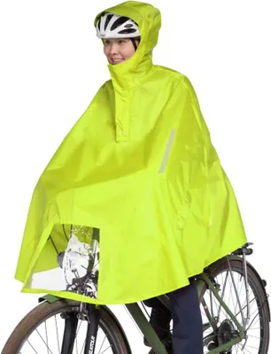 Produktbild von TATONKA Bike Poncho safety yellow Größe L - wasserdichter Fahrrad-Poncho aus ...