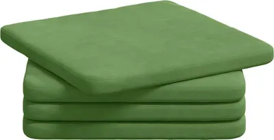 Immagine prodotto di vidaXL Cuscino per seduta 4 pezzi Verde chiaro 40 x 40 x 3 cm Velluto
