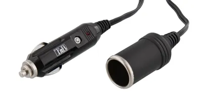 Produktbild von T'nB CAREXT1, Auto, GPS, Handy, MP3, Smartphone, Tablet, Zigarettenanzünder, Kontakt, Schwarz, 1,5 m