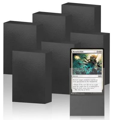 Image de Pochettes de protection noires, format 66 x 91 mm, lot de 300, pour cartes de jeu