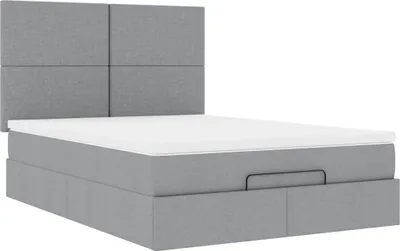 Obrázok produktu pre Osmanská posteľ s matracom Svetlosivá 140x190 cm Látka