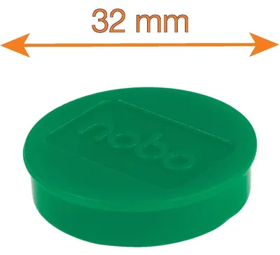 Obrázek produktu pro Nobo 1915303, Magnet na tabuli, Zelená, 32 mm, 160 mm, 18 mm, 160 g