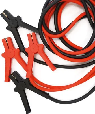 Obrázek produktu pro Dunlop sada propojovacích kabelů 2 kusy - 25mm2 - 3,5 metru - 12V/ 24V - 350 A - izolované svorky
