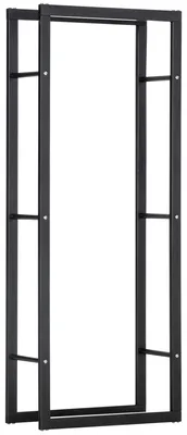 Produktbild von Kaminholzständer Kaminholzablage für Innen und Außen Metall 60 x 25 x 150 cm