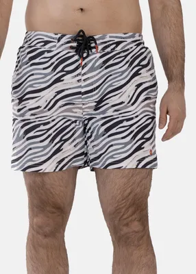 Image de Short de bain pour homme Frozen Cape RIBEIRA FCA-75-255114, gris foncé imprimé, taille M