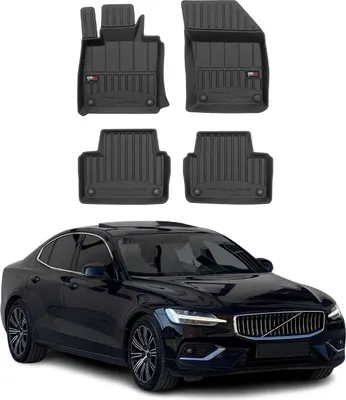 Produktbild von 2018-2024 Volvo V60 S60 Fußmatten TPE Schwarz 4 tlg