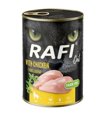 Obrázek produktu pro Rafi Cat Adult s kuřecím masem 400 g - Mokré krmivo pro kočky