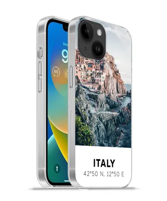 Produktbild von MuchoWow® Handyhülle Schutzhülle Hülle für Apple iPhone 14 - Softcase Cinque Terre - Italien - Amalfi - Meer Silikon Softcase Handy Hülle - Mobiltelefonhülle