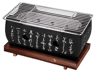 Produktbild von Holzkohlegrill, Japanischer Barbecue Grill Mini Kohlegrill für Haushalt und Camping, Schaschlikgrill Zubehör für Outdoor und Gartenpartys