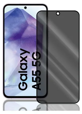 Produktbild von Anti Spy Panzer Folie für Samsung Galaxy A55 Privacy Displayschutzfolie Sichtschutz Glasfolie Schutzglas
