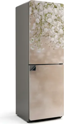 Zdjęcie produktu dla Minimalistyczna kompozycja kwiatowa - Magnetyczna osłona lodówki - Magnetyczna folia dekoracyjna do kuchni - Magnetyczna dekoracja lodówki - Samoprzylepna tablica magnetyczna - Folia magnetyczna na drzwi lodówki - 60x180 cm
