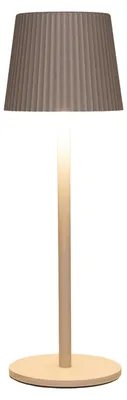 Produktbild von Tragbare Tischleuchte Glambiance - beige/sandfarben - 27 cm - Beruhrungssensor - drahtlos/aufladbar