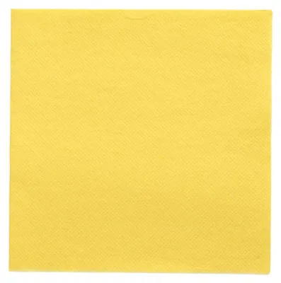 Produktbild von Servietten "DAILY Collection" 1/4-Falz 32 cm x 32 cm gelb