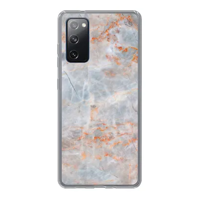 Produktbild von MuchoWow® Handyhülle Schutzhülle Hülle für Samsung Galaxy S20 FE Marmor - Luxus - Orange Silikon Softcase Handy Hülle - Abdeckung