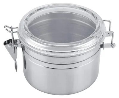 Edelstahl-Vorratsdose, luftdicht, 800 ml, Silber