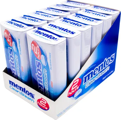Image de Mentos Clean Breath Menthe poivrée Tin 12X35G