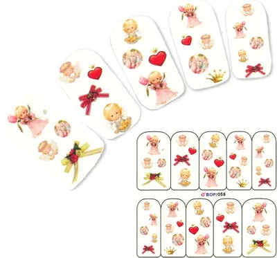 Produktbild von Tattoo Nail Engelchen Love Aufkleber Nagel Sticker