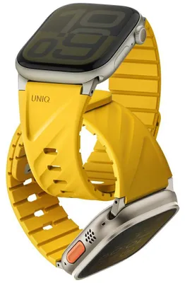 Zdjęcie produktu dla Pasek UNIQ Fluo do Apple Watch 40-49mm Magnetic żółty