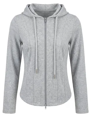 Image de Pull à capuche pour femmes UCY - gris, taille XXS