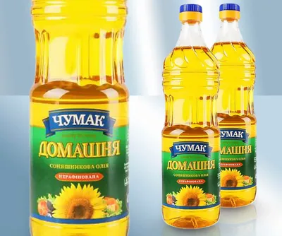 Produktbild von Chumak Sonnenblumenöl „Domashne“ – 900ml – nicht raffiniert – aus der Ukraine