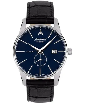 Image de Montre pour homme ATLANTIC 56352.41.51 en bleu marine classique.
