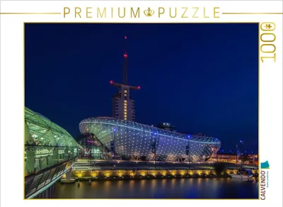 Produktbild von CALVENDO Puzzle Havenwelten mit Klimahaus - Bremerhaven | 1000 Teile Lege-Größe 64x48cm Foto-Puzzle für glückliche Stunden